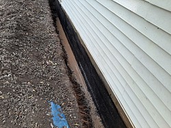 Pressure washed