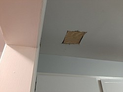 Hole in ceiling